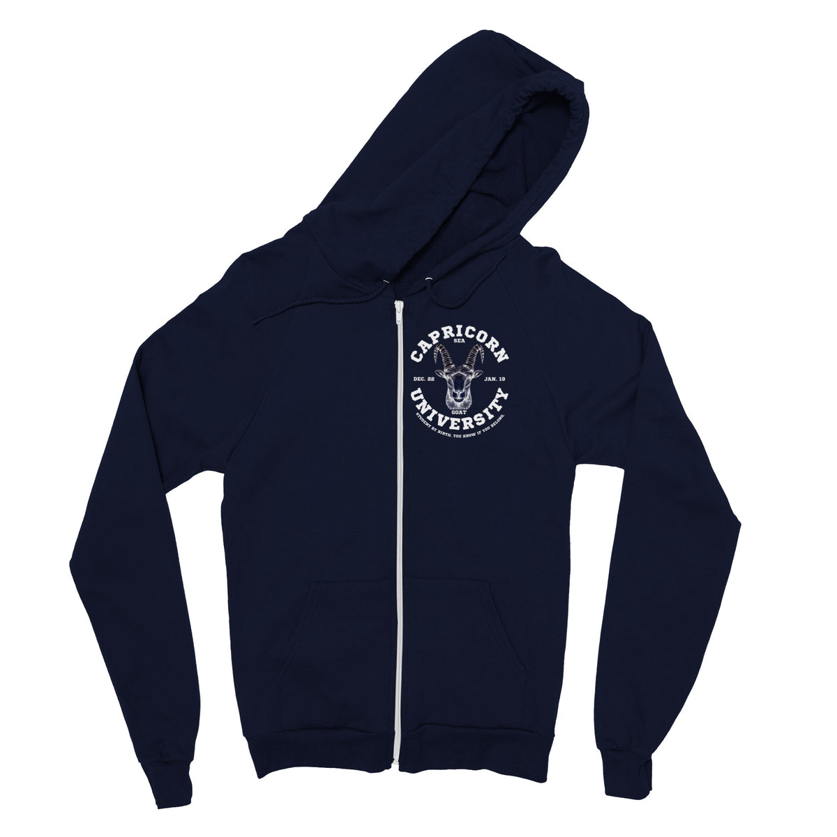 Capricorn University Classic Unisex Zip Hoodie (4 Colors